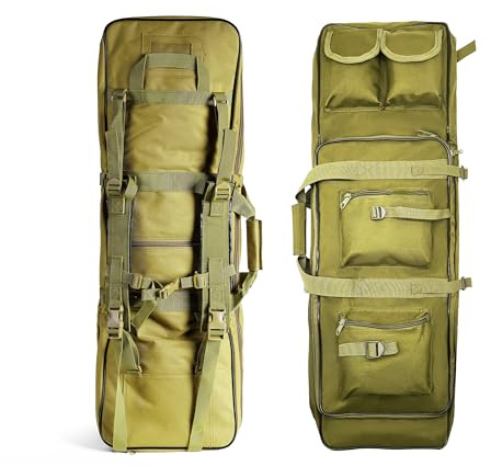 Jaegvida Funda Blanda para Rifle de Caza Militar Bolsa para Escopeta Doble (Verde, S)