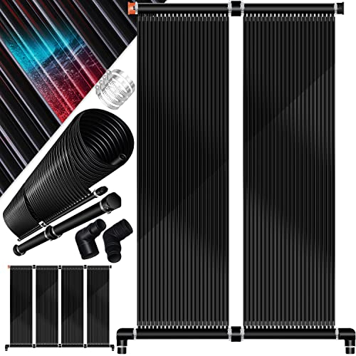 KESSER® Collettore Solare per Piscina, Riscaldamento per Piscine - riscaldatore di Acqua Calda - Riscaldamento Solare per Piscine l ampliabile a Piacere l plastica Resistente, 400 x 70 cm