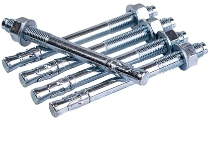 ABAZO M6x40mm 10 Stk. Schwerlastanker Schwerlastdübel Keilanker Bolzenanker verzinkt Zulassung in Industriequalität Ankerbolzen Keilanker Schwerlastdübel (M6x100mm -10Stück)