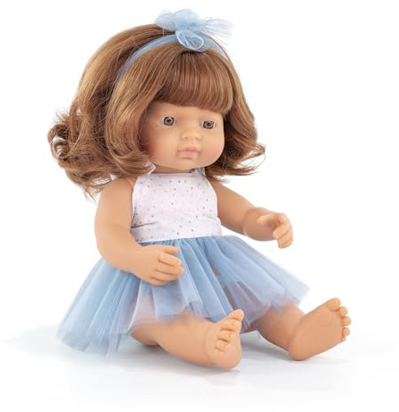 Miniland Baby Doll Redhead Girl 38cm. Made in Spain with vanilla scent. Anatomically correct. My Friends & Me collection