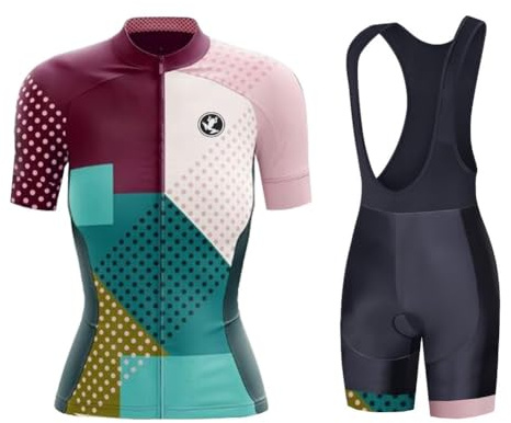 UGLY FROG Completo da Ciclismo da Donna, con Pantaloncini, Abbigliamento Estivo per Bici da Strada