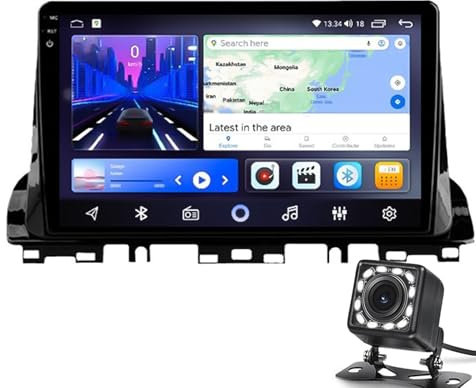 Keoaiob Car Radio For K-i-A Cerato 2018-2021 Stereo With Wireless CarPlay Android Auto Android Car Stereo 9 Touch Screen Bluetooth Radio GPS Nav Sat HiFi WiFi FM Reversing Camera(Size:4-Core 1+16G)