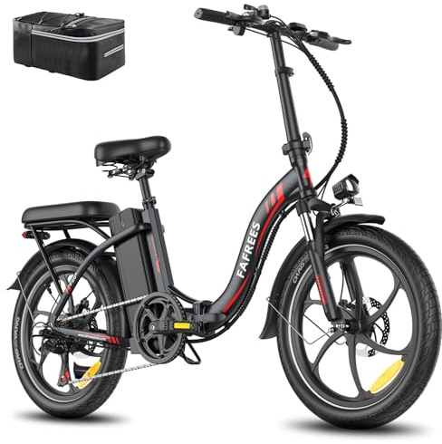 Fafrees 2025 F20 E Bike Bicicleta plegable de 20 pulgadas para adultos [Oficial] Bicicleta eléctrica para hombre y mujer 16 Ah / 20 Ah, bicicleta eléctrica de 250 W, E Fatbike 140 kg eléctrica