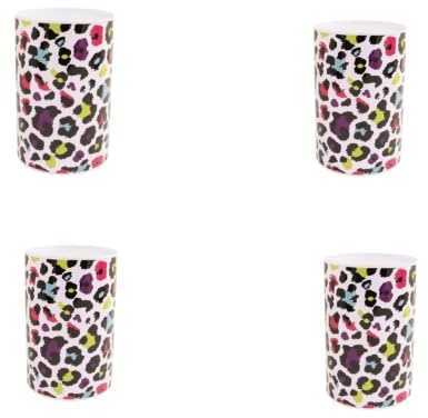 FabFinds Money Tin Box for Adults – Premium Money Jar Piggy Bank & Sealed Money Box for Smart Financial Management (4, Leopard Print)