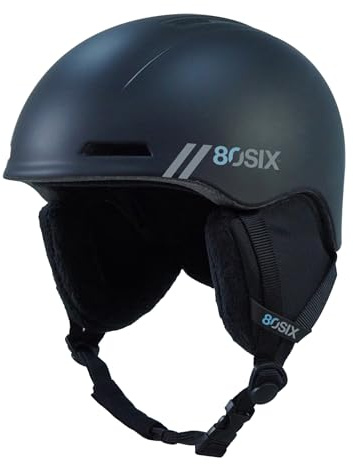 80SIX Ski Helmet – Lightweight Protection for Skiing, Snowboarding, Skating – Unisex Snow Sports Helmet for Men Women Yout (Gray Matte, M/L) (Black Matte, L/XL)