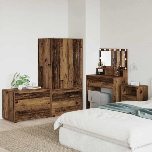 Genérico Armario de Almacenamiento Madera Vieja 80 x 48 x 57 cm,Mobiliario,Armarios y Almacenamiento,Taquillas y armarios de Almacenamiento,Marrón,888825