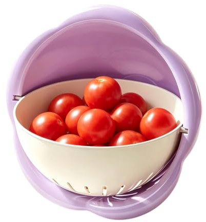 Escurridor De Frutas Cesta De Doble Capa, Limpieza Y Escurrido, Gadget