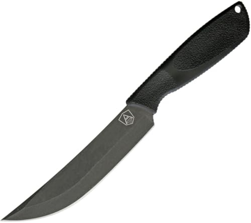 Ontario Knife Company, Spec Plus Alpha Combat Knife, Fixed 6.1 Black Plain Blade, Synthetic Rubber Handle, Nylon Sheath, Boxed