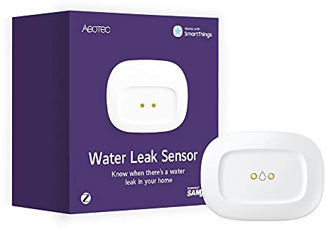 AEOTEC SmartThings Zigbee Wassersensor smarter Wassermelder zuverlässige Alarmierung bei Wasserleckage Wasseralarm