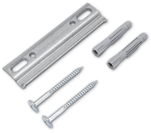 Wandschiene Montageschiene für Hängeschrank - Stabile Aufhängeschiene aus Eisen, verzinkt mit Schrauben & Dübel (110 mm)