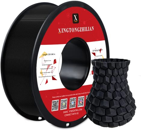 ACTIVEME Speedy PLA+ Filament 1.75mm, 3D Drucker Filament PLA+, Maßgenauigkeit +/- 0.02mm, 1KG Spule (2.2 LBS) Tangle-Free 3D Druck Filament für 3D Drucker, Speedy PLA+ Schwarz