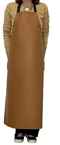 YUEKOPOU Tablier avec manches, tablier, Tablier imperméable épais en PU, tablier de travail anti-huile et anti-saleté, for cuisines, usines de transformation des aliments, abattage(A2)