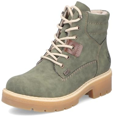 Rieker Stivaletti classici da donna Y8120, stivaletti da donna, inserto sciolto, idrorepellenti, riekerTEX, Verde 54, 39 EU