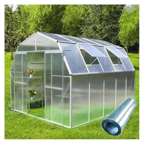 Pannello per tetto in policarbonato resistente ai raggi UV, durevole lastra in fibra di vetro per rivestimenti esterni, balconi, tettoie e terrazze (20 m x 1 m), resistente alle intemperie e di lunga