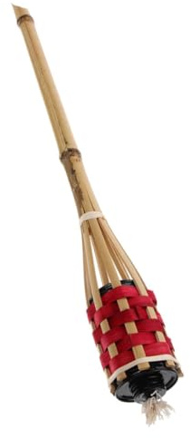 Yardenfun Antorcha de Bambú para Jardín Exterior Lámpara de Aceite Resistente y Duradera Fácil Instalación para Patios y Césped Decoración para Fiestas