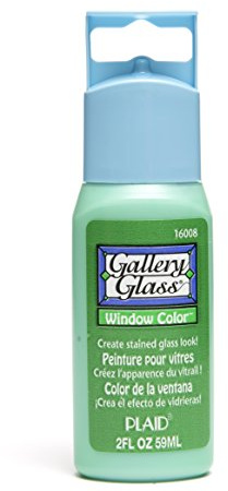 Plaid Gallery Glass Window Color in Assorted Colors (2 oz), 16008, Kelly Green