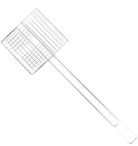 Coghlan's Broiler for Camping and Outdoor Grilling – Hinged Chrome-Plated Basket with Locking Handle, Ideal for Portable Cooking and Barbecue Over Open Fires