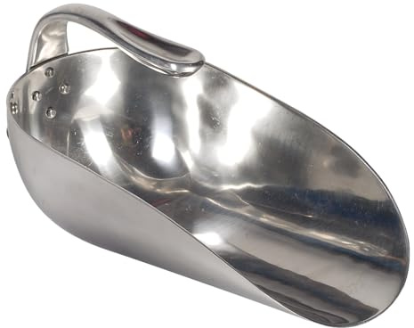 Horisont aluminiumfoderspade 1 600 g innerhandtag, spade för djur, stabil design, lämplig för hästar/får/fjäderfä, okrossbar