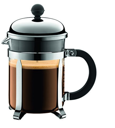 Bodum Chambord – Cafetière à piston, 12 tasses à expresso, 1,5 l, chrome