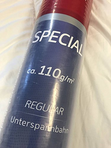 Ecran sous toiture 110g/m2 75m2(1,5x50m) Film étanchéité/pare-vapeur EUROVENT