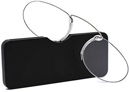 ASEOK Reading Glasses Nose Resting Pinching No Temple Mini Card Type for Men and Women,1.50-2.5 Strength(1.5X)
