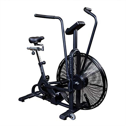 Body-Solid Endurance (FB300B) Dual Action Fan Bike - Adjustable Seat, Transport Wheels, Commercial Grade Stationary Exercise Bicycle for High-Intensity Workouts and Rehabilitation