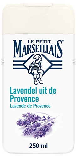 Le Petit Marseillais duschkräm lavendel från Provence, 250 ml | pH-hudneutral extra mild fuktgivande vård dusch & aroma dusch, återfuktar och ger näring åt huden