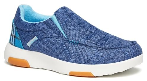 Women's Orthopedic Slip-On Loafers Walking Shoes: Comfortable Plantar Fasciitis Loafers for Metatarsalgia Recovery, Heel and Foot Pain Relief Driving Shoes for Shock Absorber Blue Size 8.5