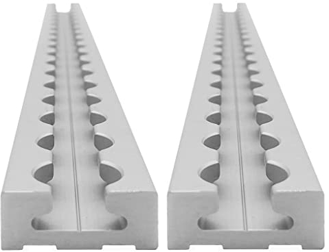 lasiprofi Airlineschiene eckig: 34 x 13 mm, 500 mm, 1 STK. | Zurrschiene | 50 cm | kompatibel mit Fittingen | Silber eloxiert | für Transporter, Wohnwagen, Sprinter UVM. | Aluminium | 0,5 m
