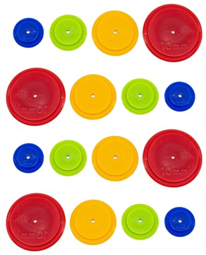 16 Stück Nahtzugaben Markierer Unregelmäßige Grafik Linienzeichnung Radnaht Tracing Wheel Nahtzugabe DIY Sewing Tracing Wheel Nahtzugaben-Markierer Kunststoff für Nähmaschine, Nähen von Kunsthandwerk