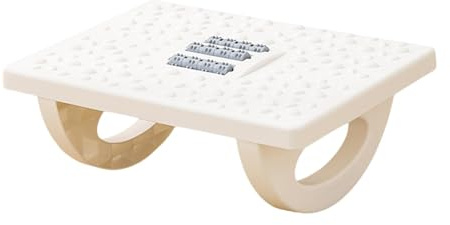 MagiDeal Repose-Pieds sous Le Bureau, antidérapant, Facile à Nettoyer, avec Texture de Massage, Support de Marche pour Bureau, Jeu, Ordinateur, étude, Blanc