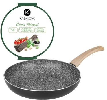 KASANOVA Padella 26 cm Black Stone nero Cottura