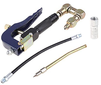 Pistola per grasso ad aria Iniettore manuale ad alta pressione Tubo per grasso Strumenti pneumatici Lega di alluminio Pistola per grasso pneumatica Iniettore ad alta pressione Grasso Tubo flessibile