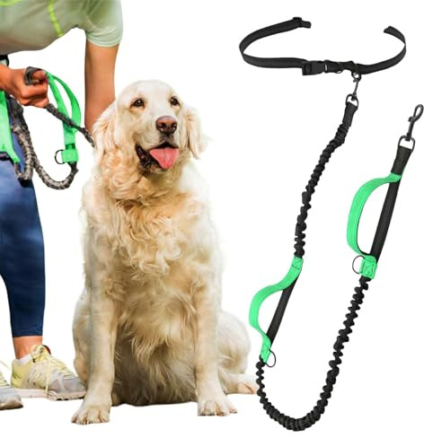 Corda per cani da passeggio con cintura, corda per mani libere per cani,Corda per cani da passeggio - Corda in vita per passeggiate con il cane, corda da addestramento con cintura riflettente per cane