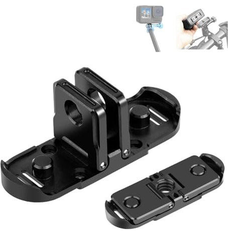 Faltbarer Stativ-Adapter für GoPro Hero 13 12 11 10 9 8 Max, Ersatzteil Faltbar Finger Adapter kompatibel mit Hero -13 Schnellspanner Basis, Stativ, Selfie-Stick und anderem Kamerazubehör