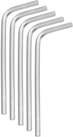 QUARKZMAN 5 Llaves Hexagonales de 2 mm de Acero Inoxidable en Forma de L, Herramientas de Reparación para Bicicletas y Motocicletas