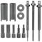 PORFOYO Estrattore cuscinetto interno con 5 misure clip aperte, estrattore cuscinetto interno moto 9 – 23 mm estrattore cuscinetto ruota moto estrattore cuscinetto interno set di attrezzi estrattore