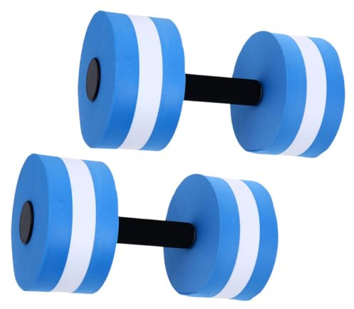 Kichvoe Mancuernas Flotantes de Espuma EVA para Aeróbic Acuático y Natación, 2 Piezas, Equipo para Entrenamiento en Piscina Adultos