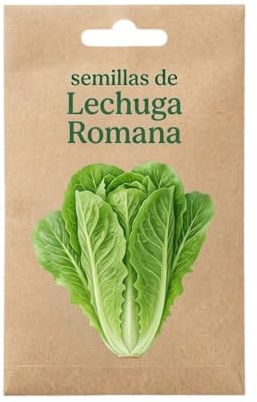 DECOALIVE Semillas de Lechuga Romana – Cultivo Doméstico en Jardín o Terraza Soleada
