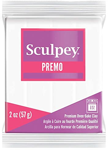 Sculpey Premo ofenhärtende Modelliermasse weiß, 2oz