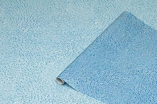 d-c-fix Pellicola adesiva per vetri finestre privacy gocce autoadesivo oscurante opaca decorative impermeabile per cucina, casa, ufficio, bagno, doccia carta 45 cm x 2 m