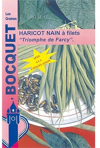 Sachet de graines de Haricot nain à filet Triomphe de Farcy 120g - 120 g - Haricot nain à filets sans fil - LES GRAINES BOCQUET
