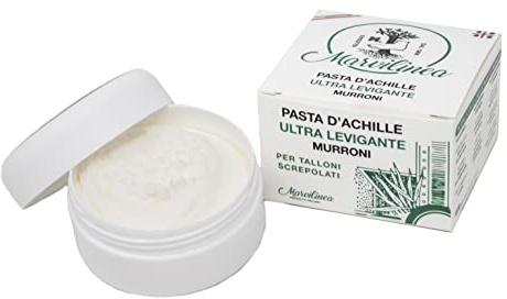 Pasta d'achille ultralevigante murroni crema cura piedi per talloni secchi e screpolati, con urea, olio di mandorle dolci e mirto. 100 gr
