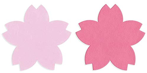 Amazon.co.jp Exclusive, Washi Kawasumi, Cherry Blossom, Large Rei Paper, Cherry Blossom Shape, Spring Event Display, Washi Paper, 50 Sheets Each in 2 Colors, Total of 100 Sheets