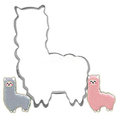 TOSSPER Alpaka-ausstechform Edelstahl-süßigkeit-biskuit-Form Biskuit Modellierung Stamp Küchen-backen-Gadgets