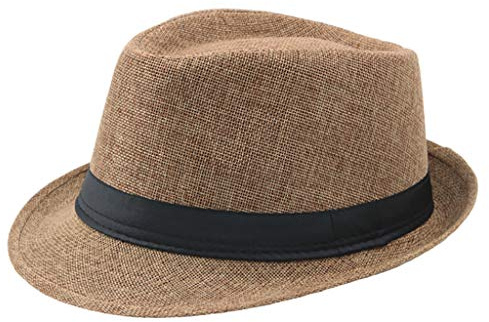 Générique Chapeau Fedora Feutre Imperméable Chapeau de Jazz Chapeau Trilby Pliable Style Rétro à Bords Roulés Casquettes Souples Chapeaux Melon - Femme Homme