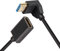 PNGKNYOCN Cable corto HDMI 8K, 0.3M/1FT 90 grados ultra alta velocidad, doblado hacia abajo HDMI 2.1 macho a hembra, compatible con 8K a 60 Hz HDR dinámico, HDCP 2.2 y 2.3, eARC (curva hacia abajo)