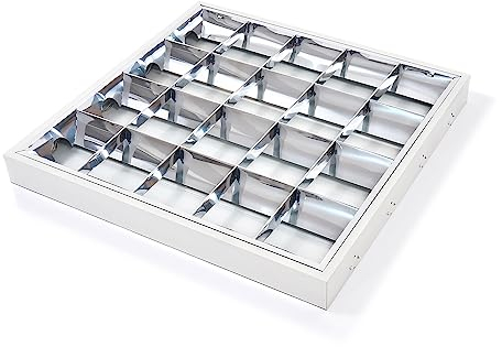 KOLORENO Anbauleuchte für LED-T8-Leuchtstofflampen - 4x60cm - Lampe Deckenstrahler - Leuchtstoffeck LED - Leuchtstofflampe - Lichtquellenkappe G13 - Elegante Universalbeleuchtung - Dauerhaft