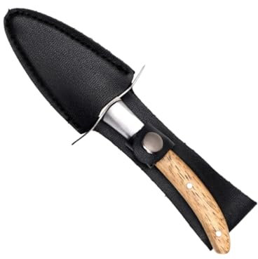 PRETYZOOM Coltello Per Ostriche Con Manico in Legno Apriscatole Di Di Mare Strumento Di Ostriche Apri Guscio Di Ostrica Apri Di Mare Abito Aprire Acciaio Inossidabile