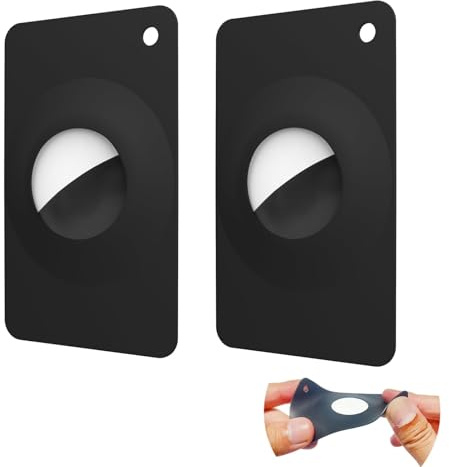 Dingfeiyu Kartenetui für Airtag, AirTag Wallet Portemonnaie Kartenhalter für Geldbörse, Handtasche, Rucksack, Geldbörse, Clutch, Handgelenk, Schmaler Kreditkartengröße & Ultraleicht